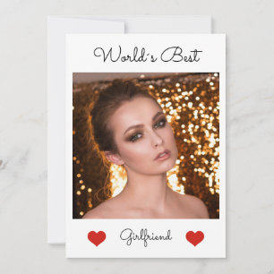 Cartes Pour Fêtes Annuelles J'aime ma petite amie