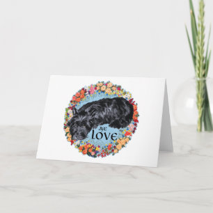 Cartes Pour Fêtes Annuelles J'aime mon Scottish Terrier