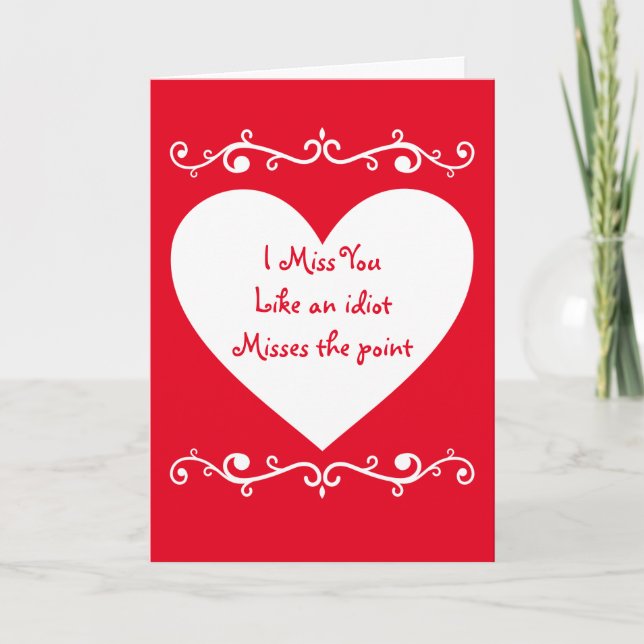 Cartes Pour Fêtes Annuelles J'aime pas les idiots (Devant)