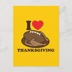 Cartes Pour Fêtes Annuelles J'aime Thanksgiving
