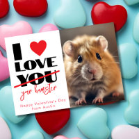 J'aime ton hamster drôle Saint Valentin