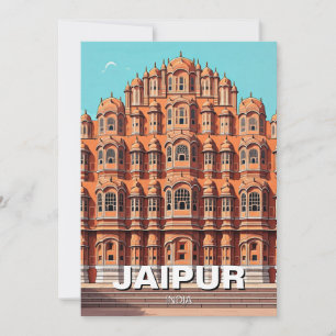 Cartes Pour Fêtes Annuelles Jaipur Hawa Mahal Souvenir