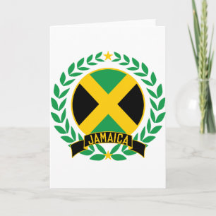 Cartes Pour Fêtes Annuelles Jamaïque Wreath