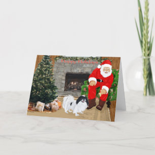 Cartes Pour Fêtes Annuelles Japanese Chin Noël