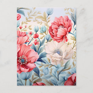Cartes Pour Fêtes Annuelles Jardin botanique floral romantique élégant