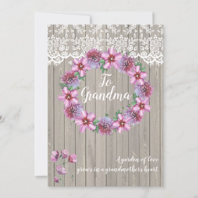 Cartes Pour Fêtes Annuelles Jardin d'amour personnalisé (Devant)