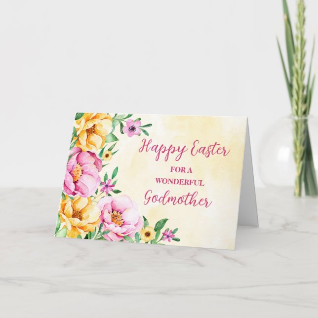 Cartes Pour Fêtes Annuelles Jardin de printemps mère joyeux Pâques (Devant)