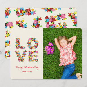 Cartes Pour Fêtes Annuelles Jardin Fleurs de Printemps Saint Valentin Photo