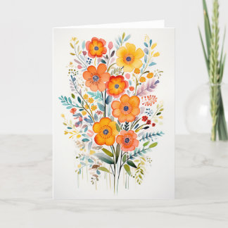 Cartes Pour Fêtes Annuelles Jardin Fleurs Fleurie Art