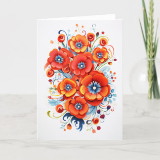 Cartes Pour Fêtes Annuelles Jardin Fleurs Fleurie Art