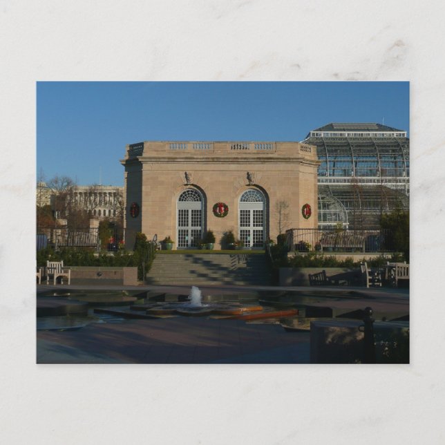 Cartes Pour Fêtes Annuelles Jardins botaniques à Noël à Washington DC (Devant)