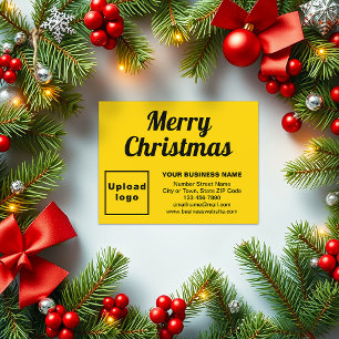 Cartes Pour Fêtes Annuelles Jaune   Noël   Business   Petit plat