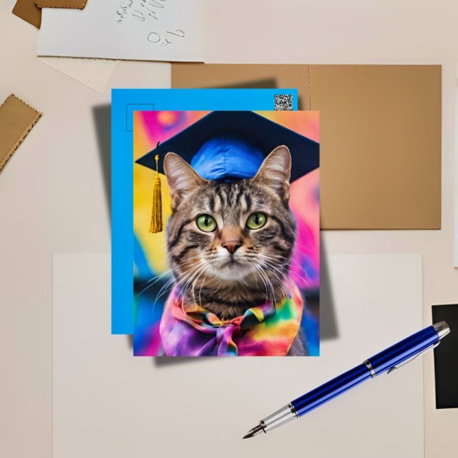 Cartes Pour Fêtes Annuelles Jazzy Kitty grand casquette (Créateur téléchargé)