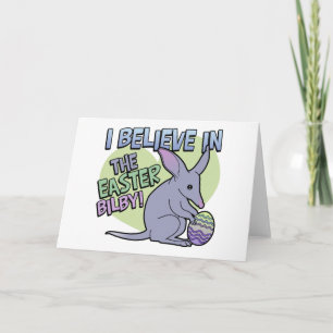 Cartes Pour Fêtes Annuelles Je crois en Pâques Bilby