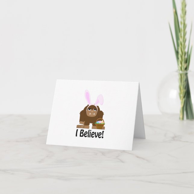 Cartes Pour Fêtes Annuelles Je Crois ! Pâques (Devant)