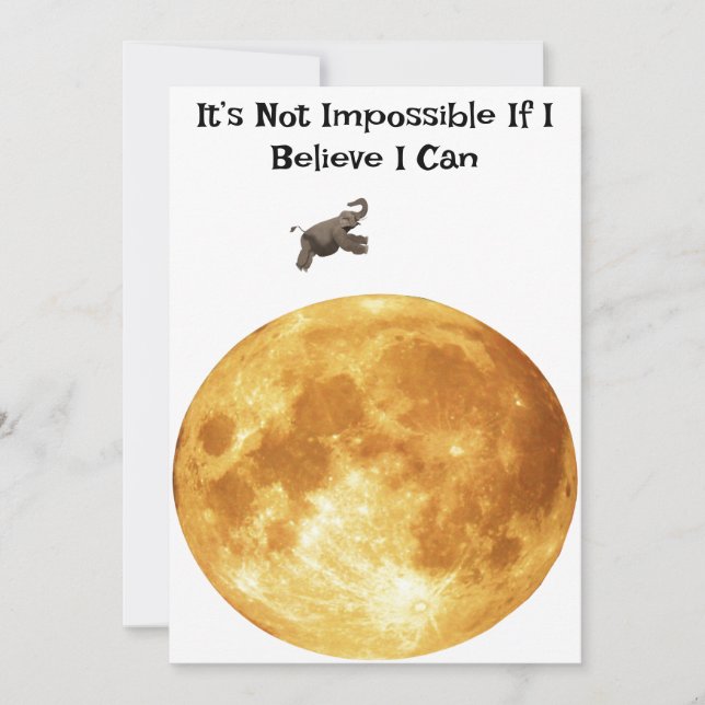 Cartes Pour Fêtes Annuelles Je Crois Que Je Peux Carter (Devant)