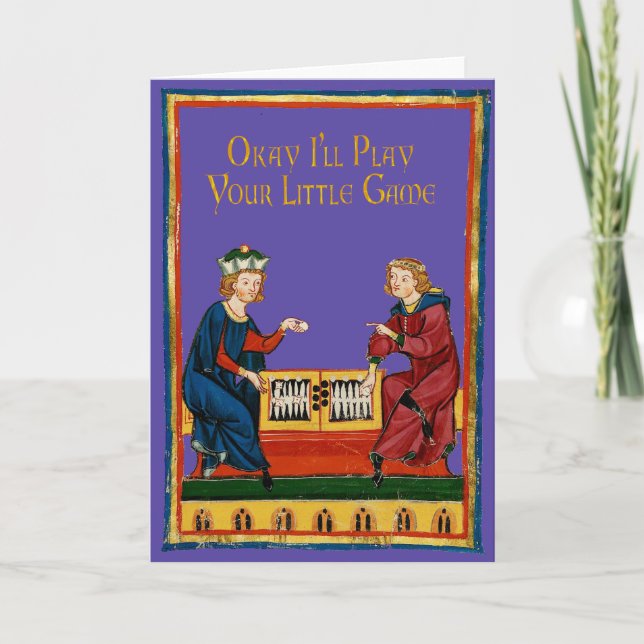 Cartes Pour Fêtes Annuelles Je jouerai à ton jeu (Devant)