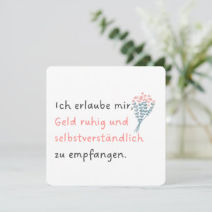 Cartes Pour Fêtes Annuelles Je me permets d'avoir de l'argent calmement et nat