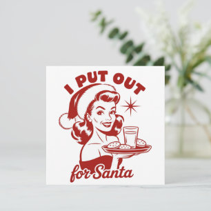 Cartes Pour Fêtes Annuelles Je me suis mis en quatre pour le Père Noël Snarky 