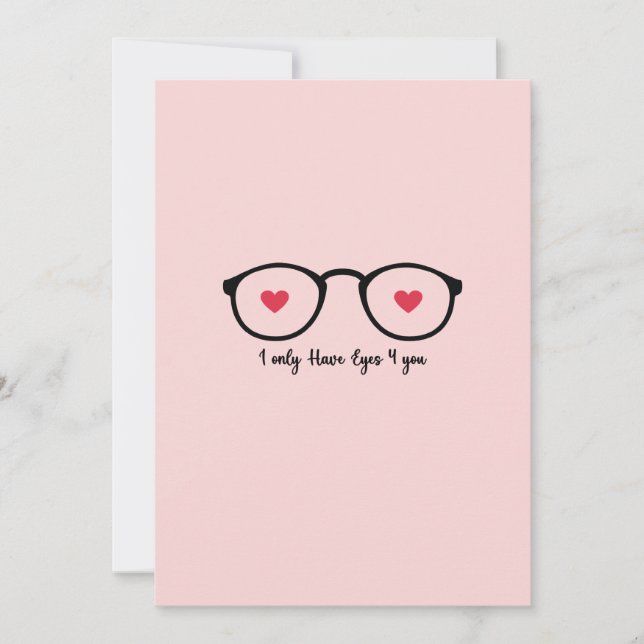 Cartes Pour Fêtes Annuelles Je n'ai d'yeux que pour toi (Devant)