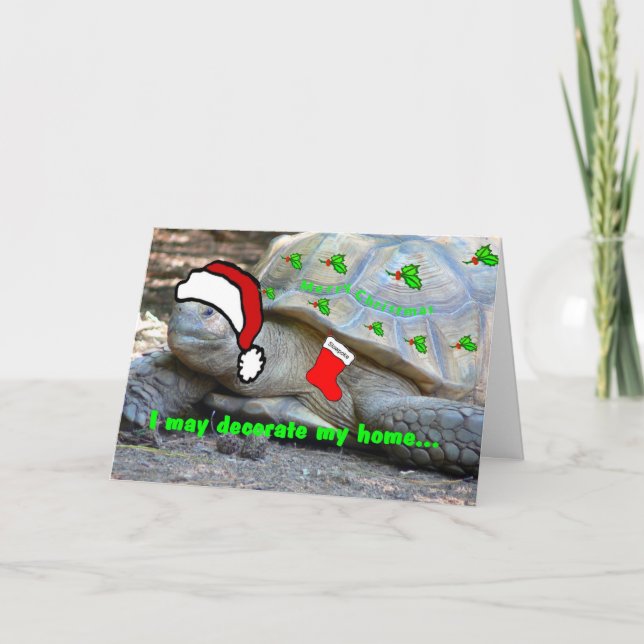 Cartes Pour Fêtes Annuelles Je n'ai pas une cheminée, Père Noël ! (Devant)