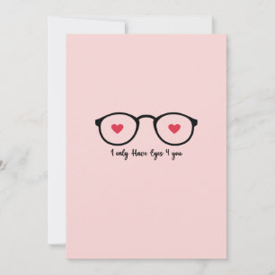Cartes Pour Fêtes Annuelles Je n'ai que des yeux pour toi