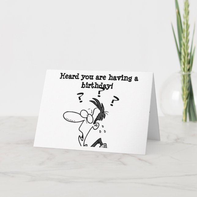 CARTES POUR FÊTES ANNUELLES JE N'ARRIVE PAS À CROIRE QUE VOUS TOURNEZ **21** A (Devant)