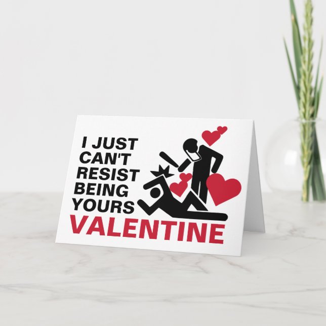 Cartes Pour Fêtes Annuelles Je ne peux pas résister (Devant)