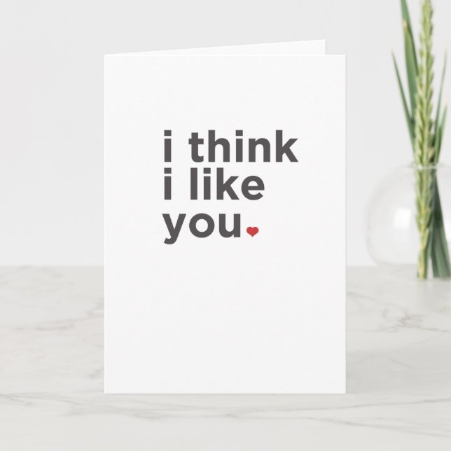 Cartes Pour Fêtes Annuelles Je pense que je vous aime Funny Card (Devant)