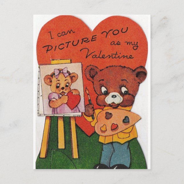 Cartes Pour Fêtes Annuelles Je Peux Vous Imaginer Comme Ma Valentine (Devant)