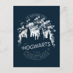 Cartes Pour Fêtes Annuelles Je Préférerais Séjourner À HOGWARTS™ Magic Lights 