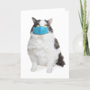 Cartes Pour Fêtes Annuelles Je rate de voir ton chat gros visage dans le masqu