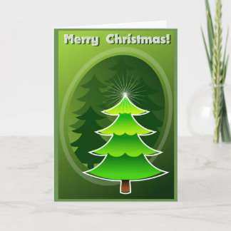 Cartes Pour Fêtes Annuelles Je rêve d'un Noël vert