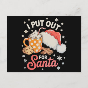 Cartes Pour Fêtes Annuelles Je sors pour le Père Noël des biscuits au chocolat