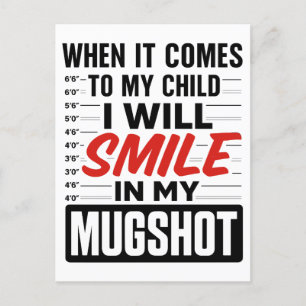 Cartes Pour Fêtes Annuelles Je sourirai dans mon mugshot