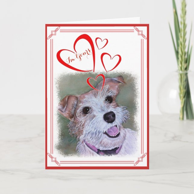 Cartes Pour Fêtes Annuelles Je suis À VOUS VALENTINE JACK DOUX RUSSELL (Devant)