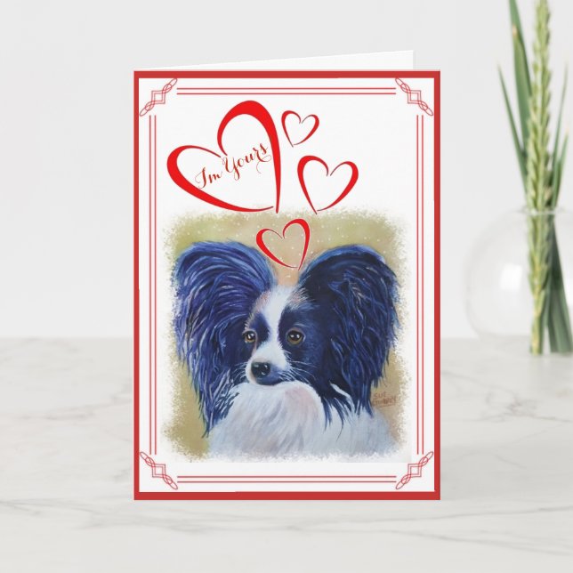 Cartes Pour Fêtes Annuelles Je suis À VOUS VALENTINE PAPILLON PARFAIT (Devant)
