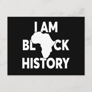 Cartes Pour Fêtes Annuelles Je suis Black History Black Lives Matter