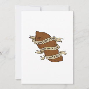 Cartes Pour Fêtes Annuelles Je suis ce que je suis Citation Classique Drôle