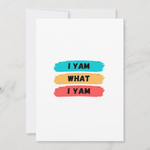 Cartes Pour Fêtes Annuelles Je suis ce que je suis drôle classique