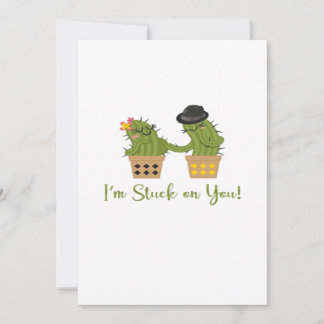 Cartes Pour Fêtes Annuelles Je suis coincé sur toi Funny Valentine Design ludi