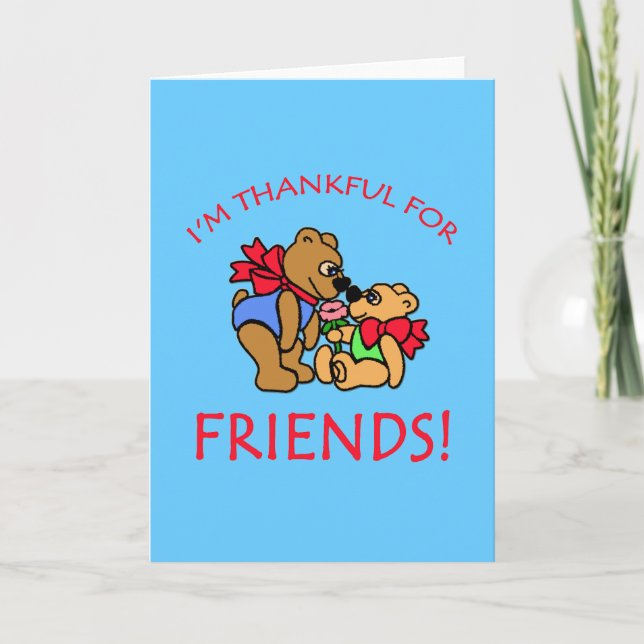 Cartes Pour Fêtes Annuelles Je suis heureux pour les amis Thanksgiving Apparel (Devant)
