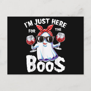 Cartes Pour Fêtes Annuelles Je suis juste ici pour le Boos Halloween Women Gho