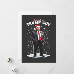 Cartes Pour Fêtes Annuelles Je suis juste un type Trump, type cool, Noël, Sant