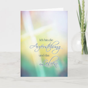 Cartes Pour Fêtes Annuelles Je suis la résurrection, German religious Easter