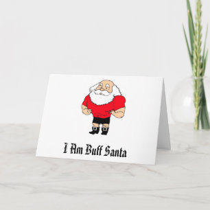Cartes Pour Fêtes Annuelles Je suis Père Noël de couleur chamois
