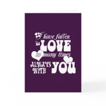 Je suis tombé amoureux à maintes reprises, toujour