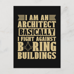 Cartes Pour Fêtes Annuelles Je Suis Un Architecte Fondamentalement Architectur