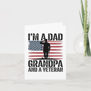 Cartes Pour Fêtes Annuelles Je suis un papa grand-père et vétéran rien ne fait