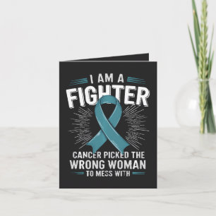 Cartes Pour Fêtes Annuelles Je Suis Une Combattante Le Cancer A Choisi La Mauv